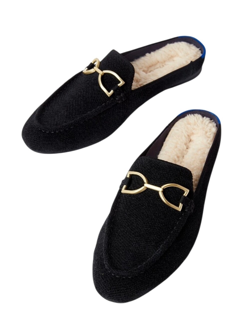 Rothy's Black The Revelvet Cozy Bit Loafer Mule Shoe In Knit Women Size 10 New